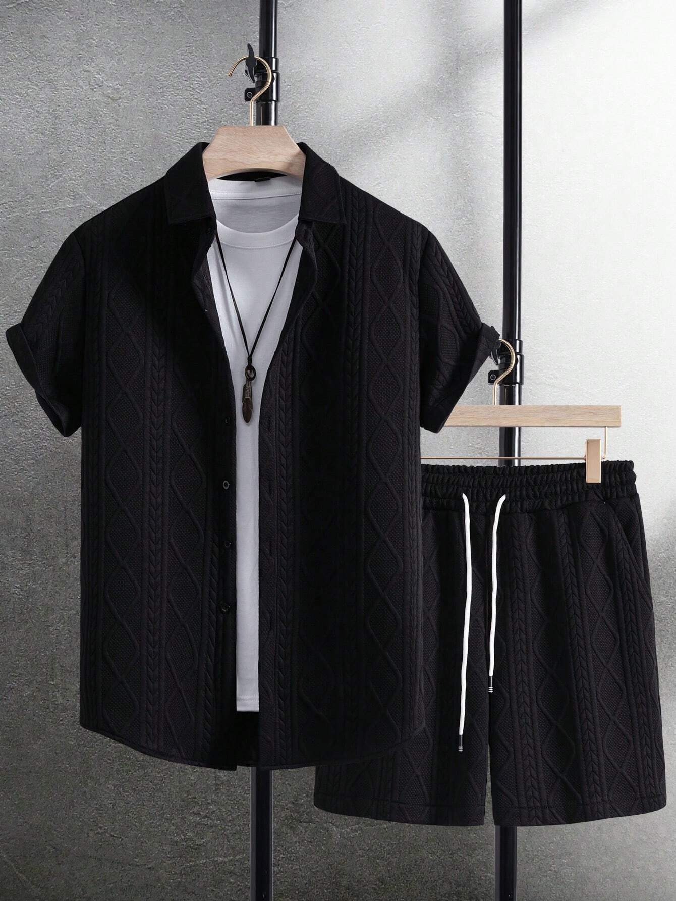 Men’s Stylish Black Lounge Set