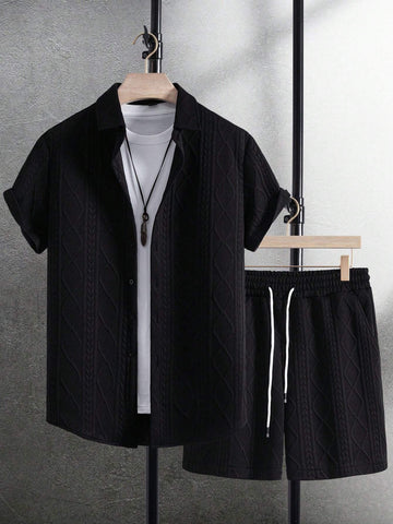 Men’s Stylish Black Lounge Set