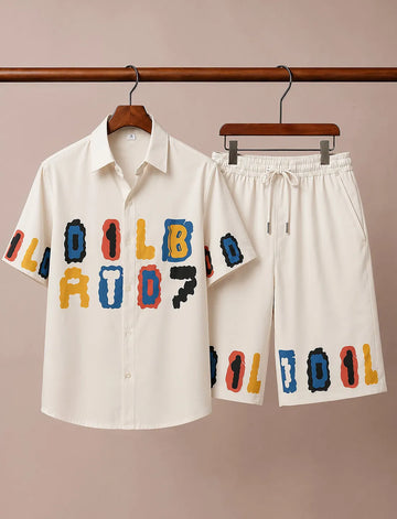 Men’s Color Pop Graphic Co-Ord Set