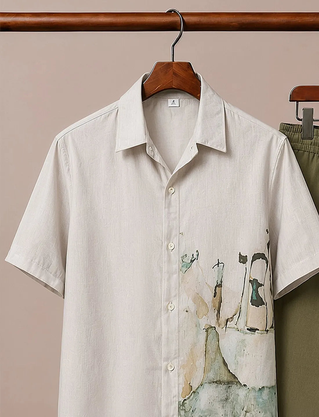 Men’s Premium Watercolor Print Co-Ord Set