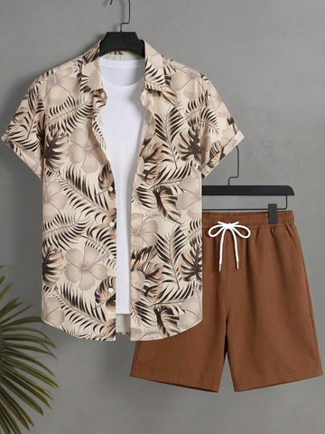 Men’s Stylish Floral Vacation Set