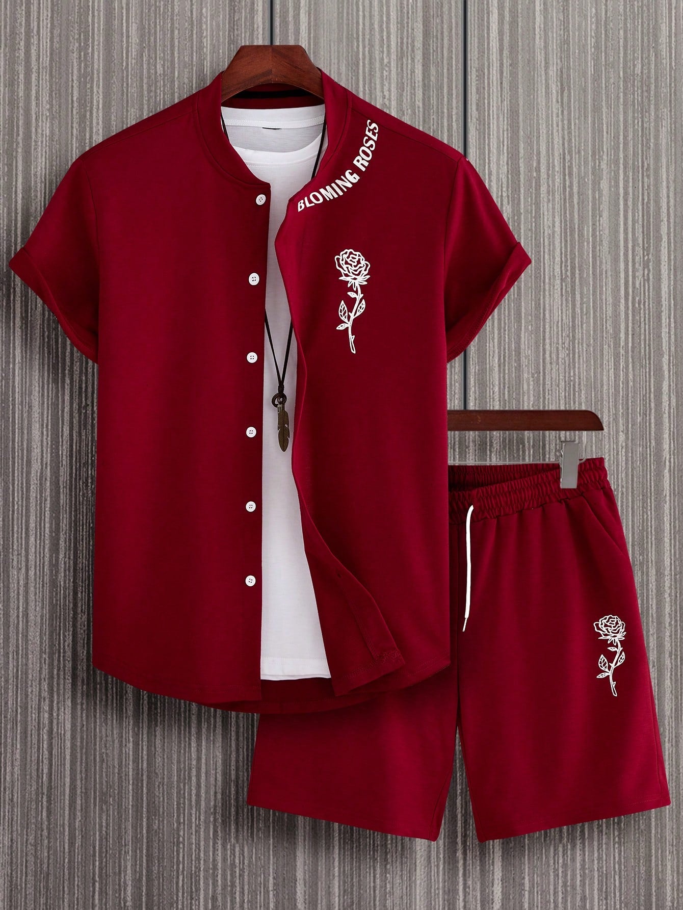 Crimson Rose Printed Co-Ord Set